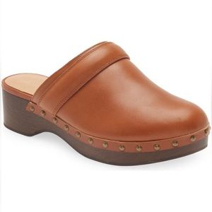 Madewell Cecily Clog - Cognac Leather - size 7H (7.5)